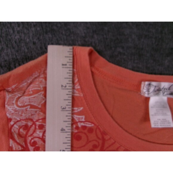 Twisted Courtesy Top Women XXL Orange Medallion Causal Boho Causal Beachy Resort - Picture 5 of 9